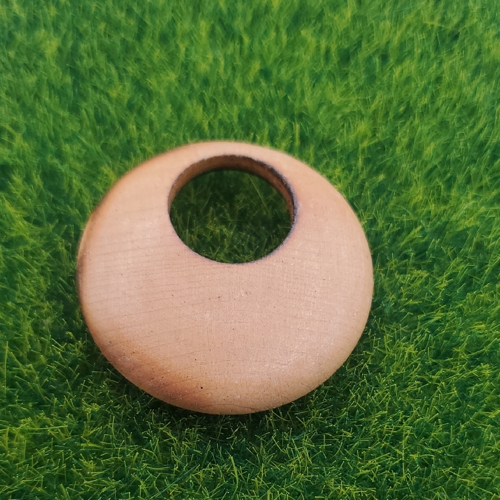Vintage Round Wooden Pendant P327